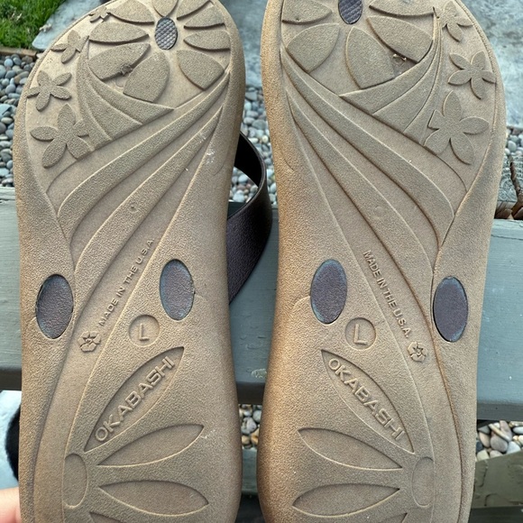 Like New Okabashi women’s breeze flip flop in toffee colored size‎ L - Picture 4 of 6